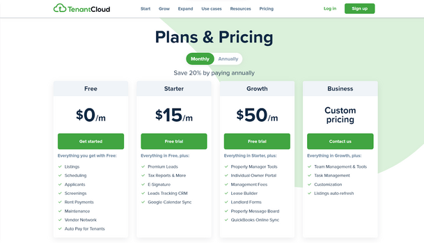 TenantCloud Pricing