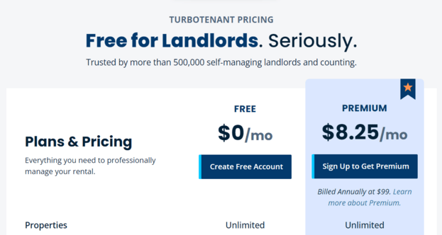 TurboTenant Pricing