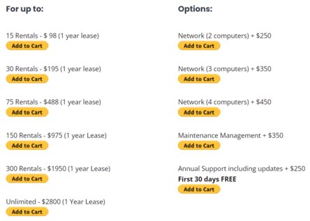 Property Manager Plus Screen Pricing