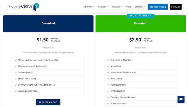 Property Vista Pricing