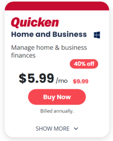 Quicken Home and Business Pricing