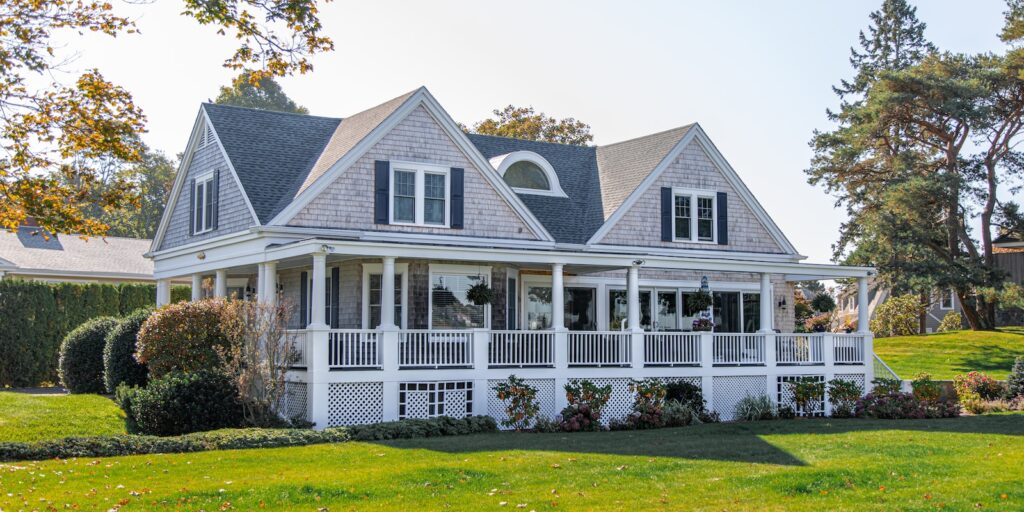 gray wooden house, rural